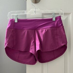 lululemon speed up low rise 2.5, size 2